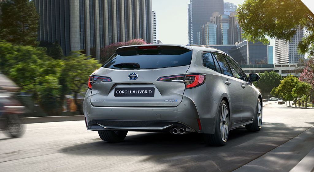 Toyota Corola TS hybrid backside - Modern, station wagon with a large trunk