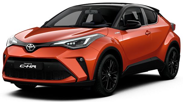 TOYOTA CHR HYBRID hatchback fuel economy suv hire to abroad